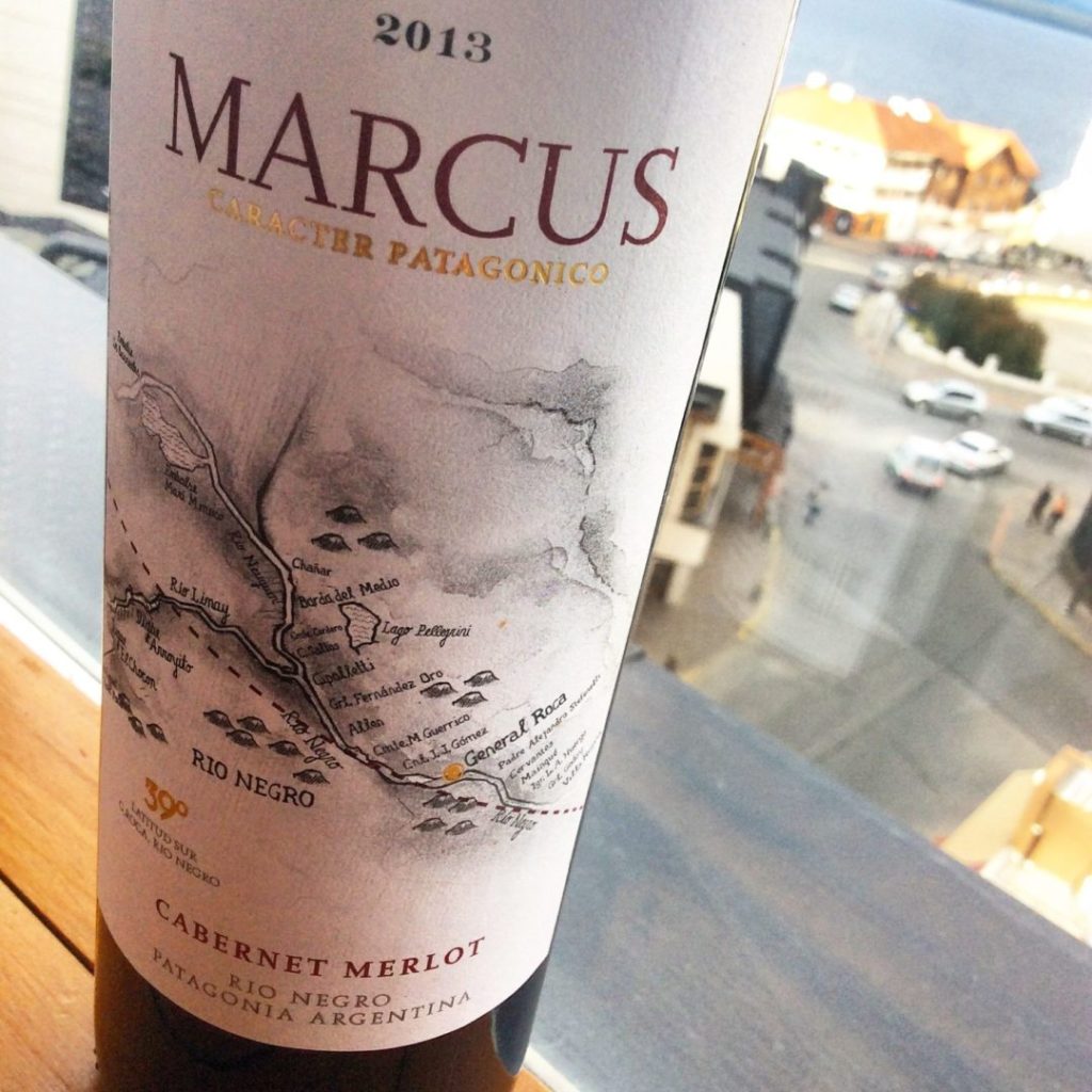 We were inspired by the wine route map on this bottle to venture into Patagonia Wine Country