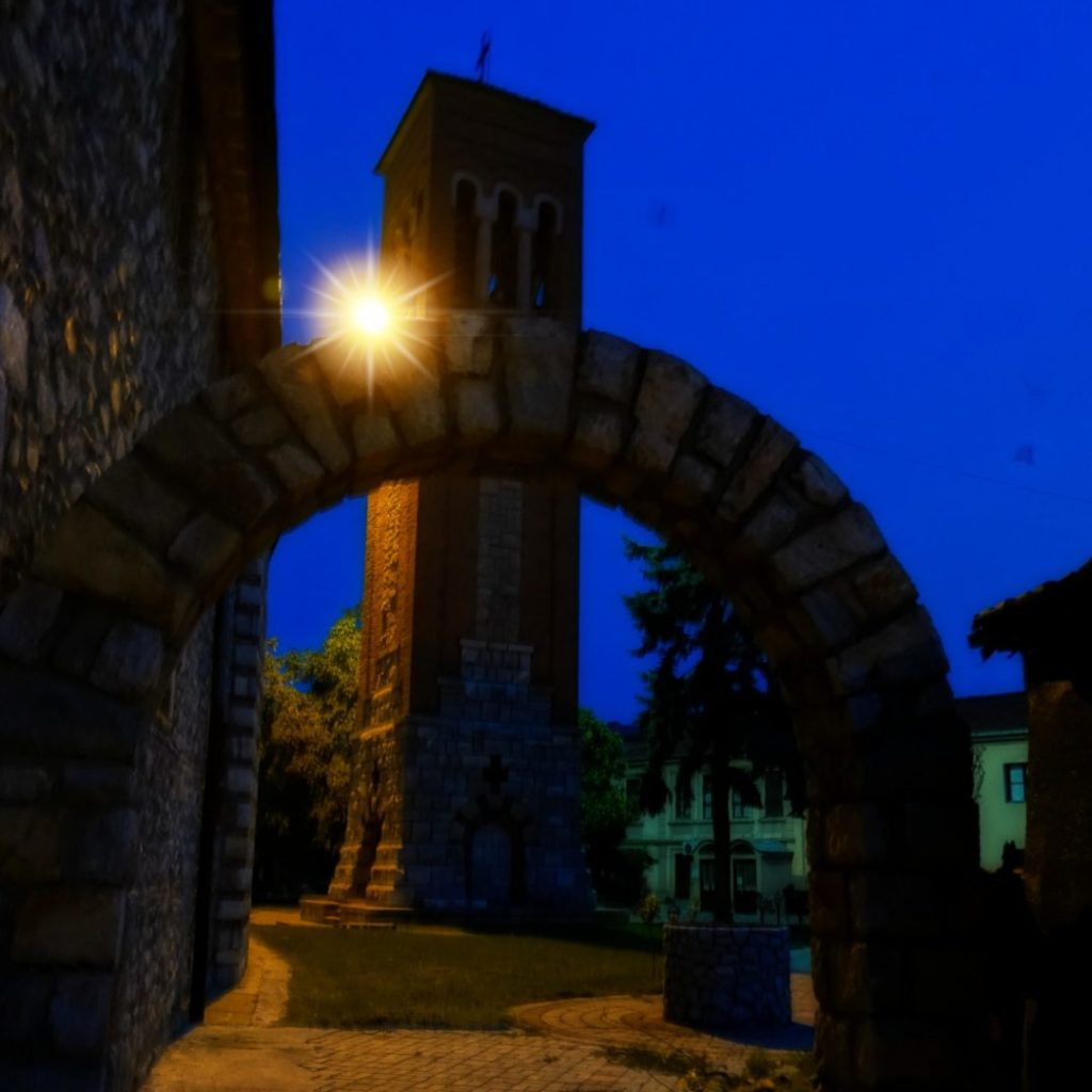 Escape the hustle and bustle by taking a night stroll and be sure to pass by the church.