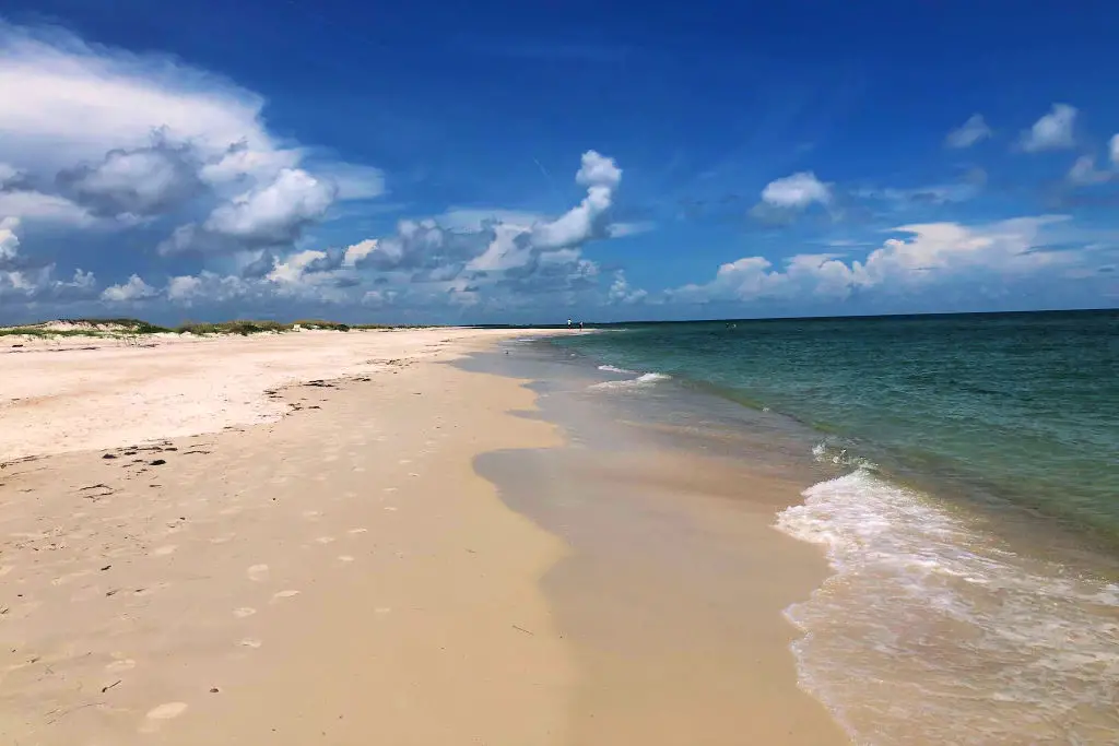 apalachicola florida st george beach white sand
