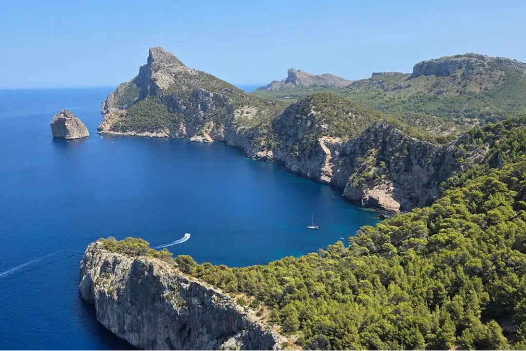 moutains and bays of mallorca spain