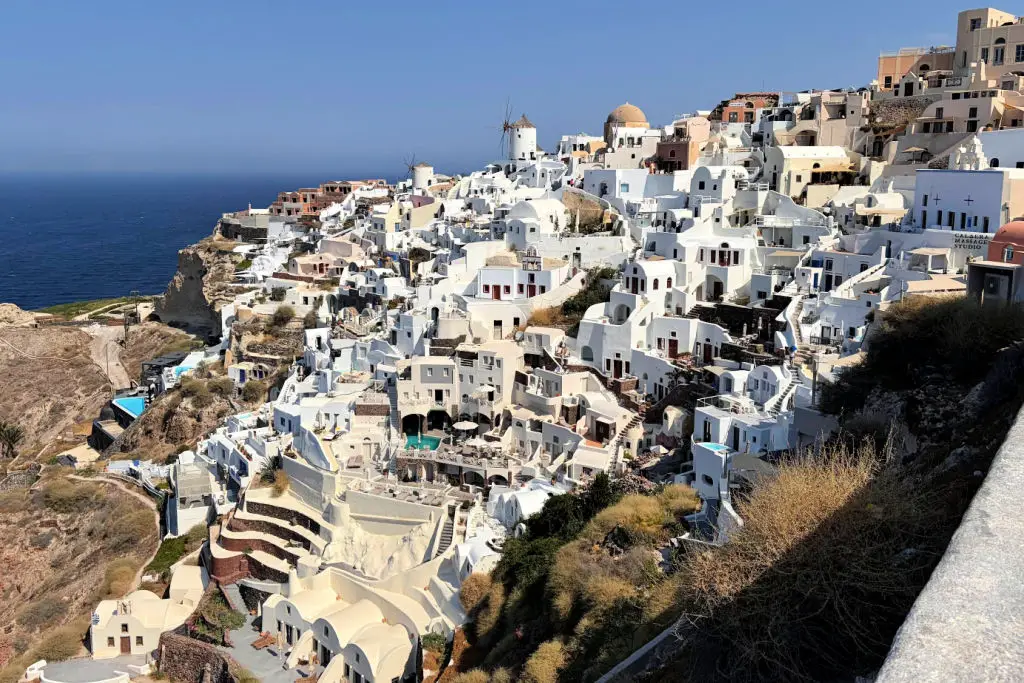 Views of santorini and caldera