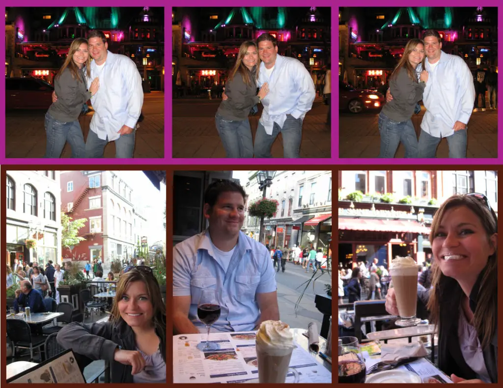 old town quebec city eating drinking wine drinking coffee