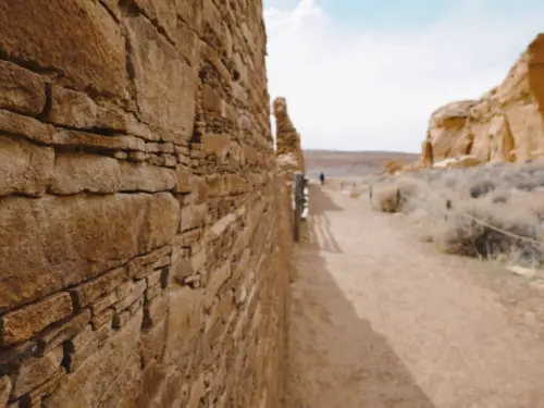 Chaco Canyon Chetro Ketl Perimeter Wall