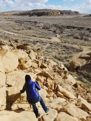 Chaco Canyon Pueblo Alto Trail Crevasse Yellow House