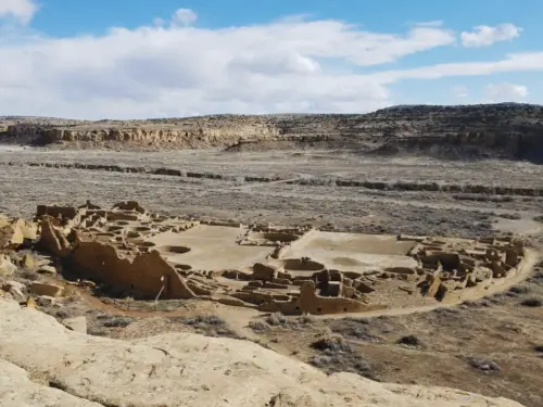 Chaco Canyon Pueblo Bonito Overlook