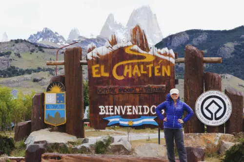 El Chalten Welcome Sign Patagonia