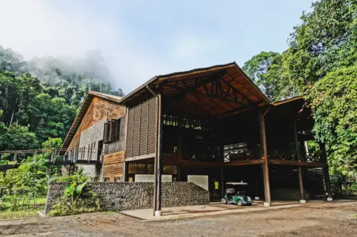 Exploring Borneo Island borneo rainforest lodge exterior