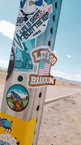 Extraterrestrial Highway sIGN LETS GO BRANDON