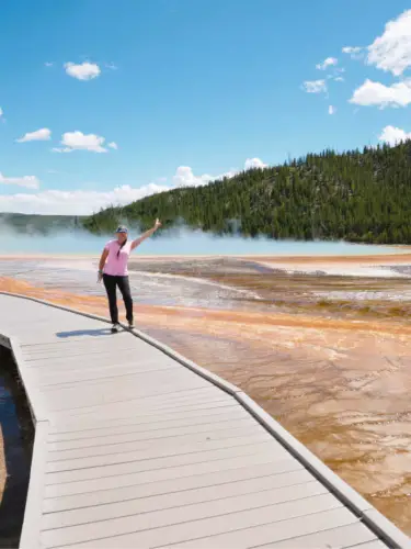 Grand Prismatic Spring in Yellowstone Best Place to Take Photos 5
