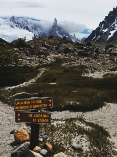 Patagonia El Chalten Cerro Torre and Fitz Roy Laguna Torre