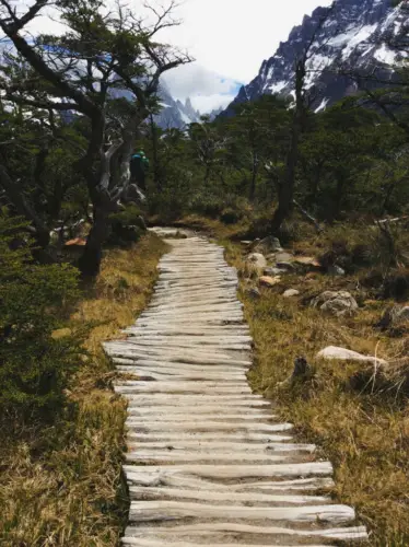 Patagonia El Chalten Wooden Boardwalk Hiking