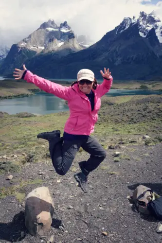 Patagonia beautiful jumping torres del paine