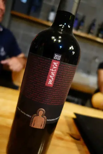 Secreto Patagonico Mantra Roble Malbec Bottle Label