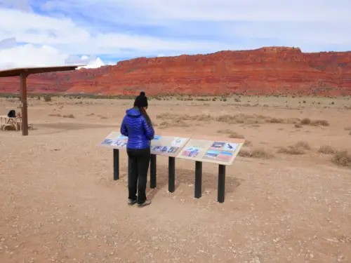 Vermilion's Condor Viewing Site Interpretive Signs and Picnic Bench