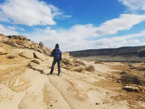 Walking Chaco Canyon Pueblo Bonito Overlook Trail