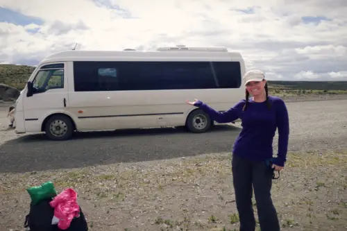 pataonia torres del paine day tour bus